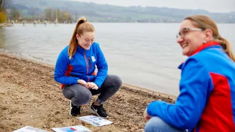 Cornelia und Tina Bühlmann am Sempachersee